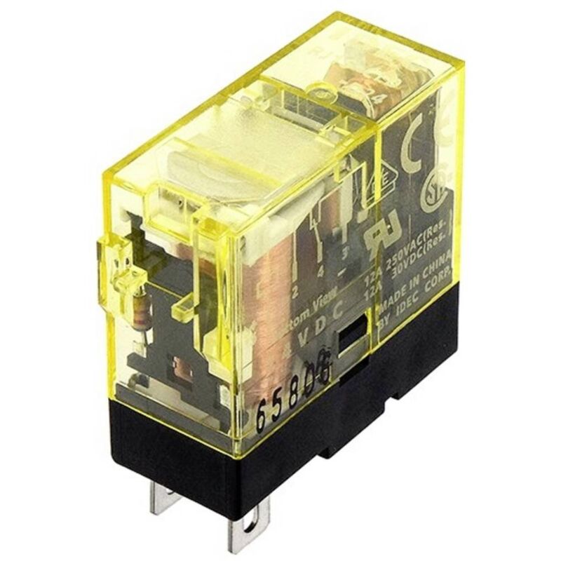 foto del prodotto idec rj series rel industriale tensione nom. 12 v dc corrente di commut. max. 8 a 1 pz.
