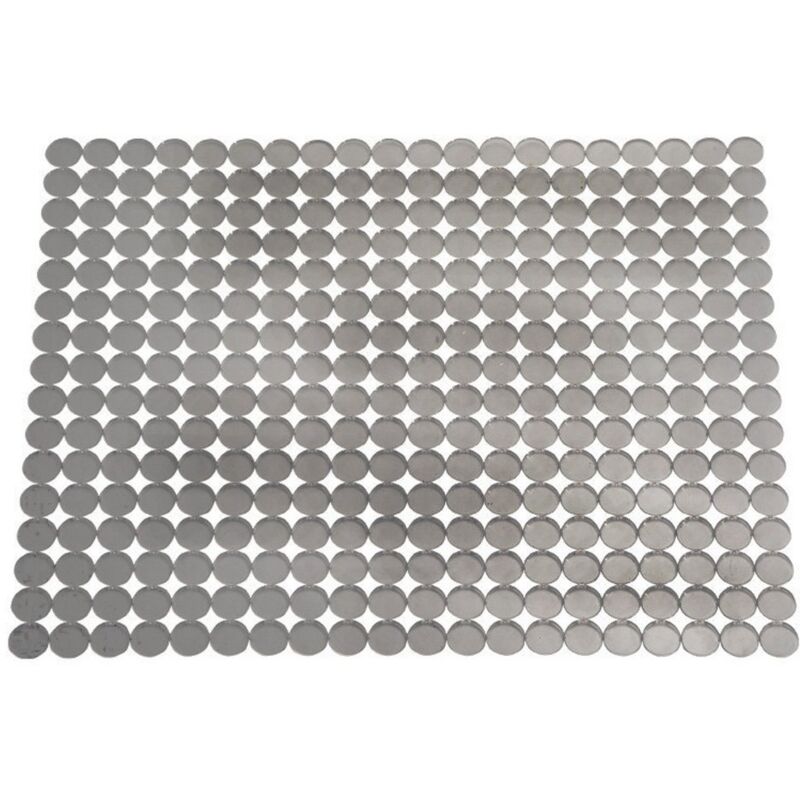 foto del prodotto idesign 70663 grande scolapiatti in plastica per lavello da cucina, per posate e stoviglie, colore grigio, 394x305 mm