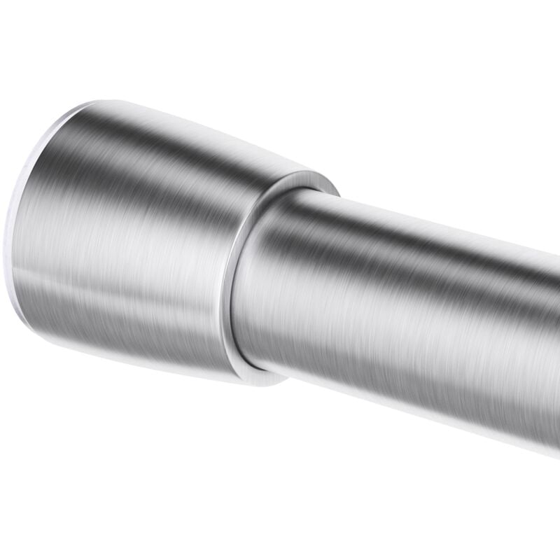 foto del prodotto idesign 78470eu asta tenda doccia, metallo, argento opaco, 66 107 cm