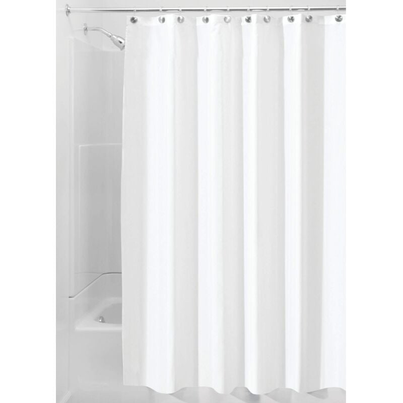 foto del prodotto idesign tenda doccia in tessuto, tende per doccia in poliestere con orlo rinforzato, tenda bagno lavabile con dimensioni di 183,0 cm x 183,0 cm,