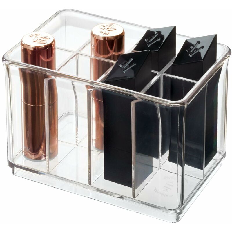 foto del prodotto idesign the home edit by piccolo organizer per cosmetici in plastica riciclata con divisorio