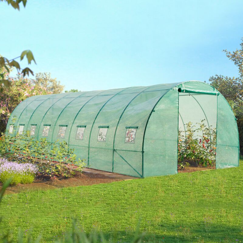 immagine 0 del prodotto idmarket 24m serra verde a tunnel des andes gamma di orti 8x3m