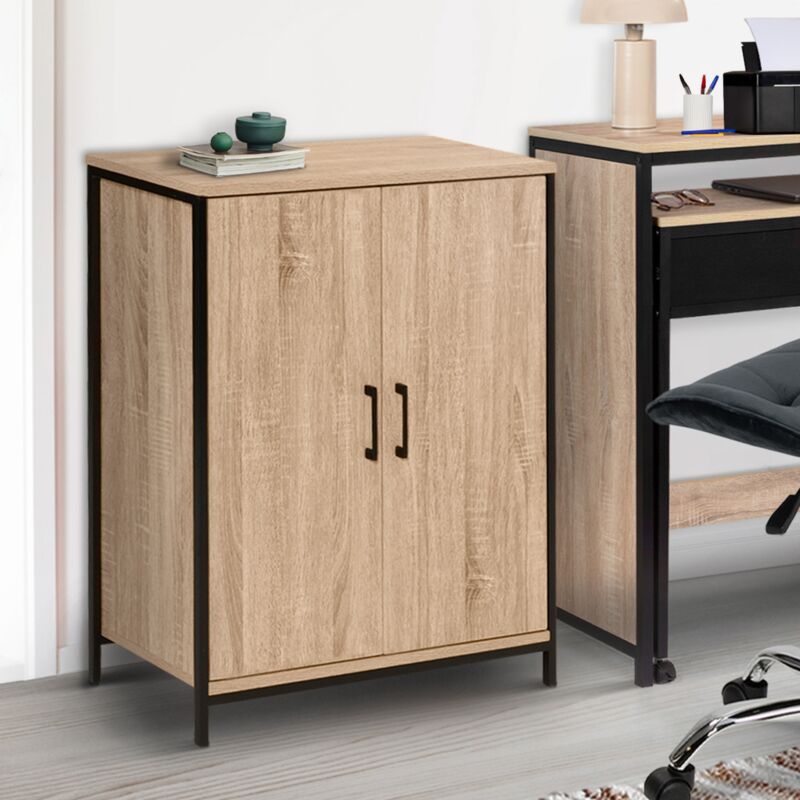 foto del prodotto idmarket detroit base a 2 ante dal design industriale