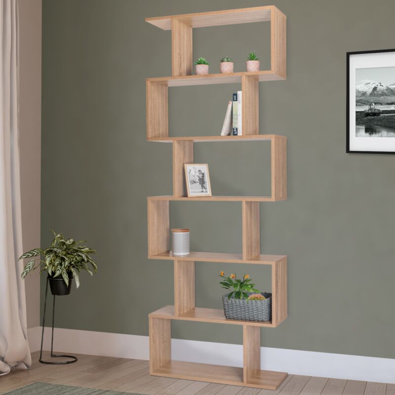 foto del prodotto idmarket libreria form s faggio look 189 cm sofia