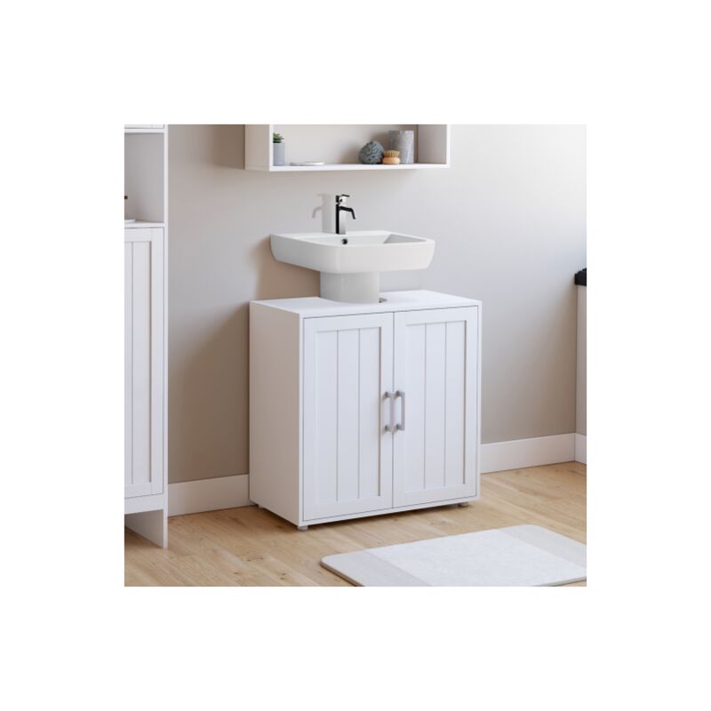 foto del prodotto idmarket mobile bagno waldo in legno bianco