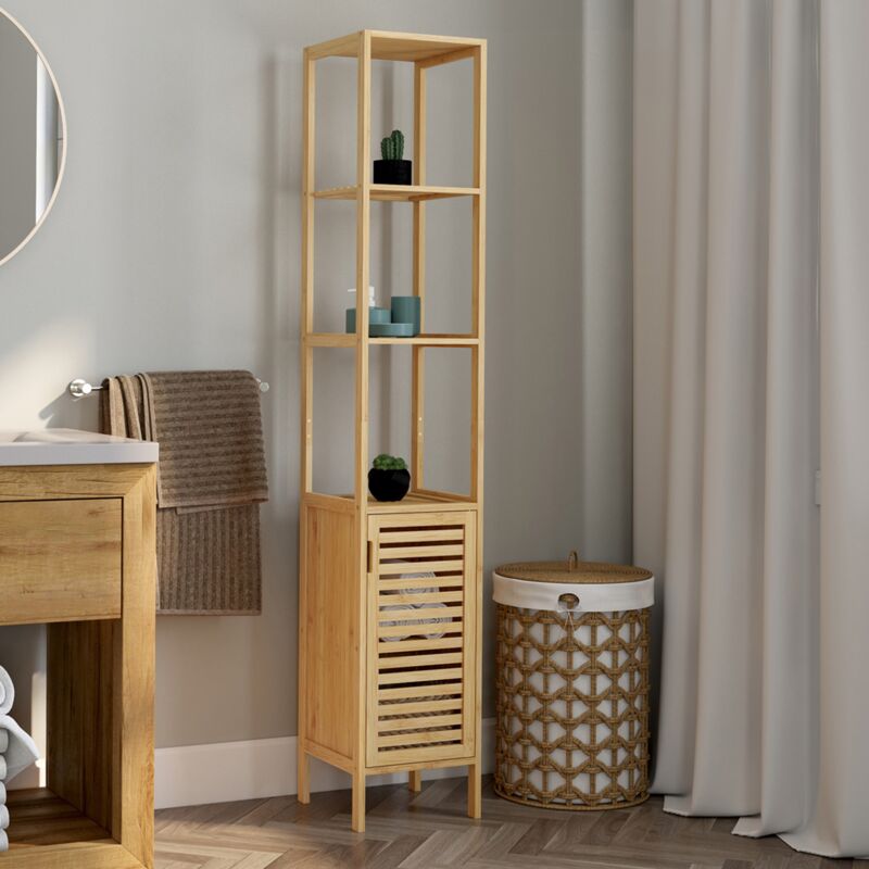 foto del prodotto idmarket mueble de ba o de 1 puerta de bamb bea