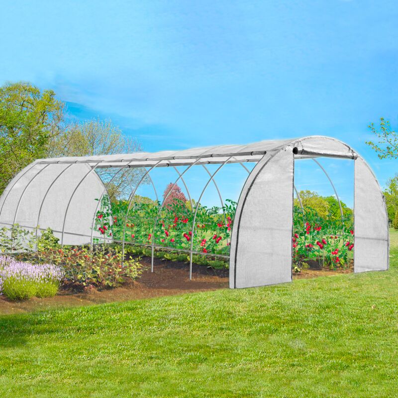 foto del prodotto idmarket serra a tunnel bianca 4 stagioni 24m des andes gamma orti 8x3m