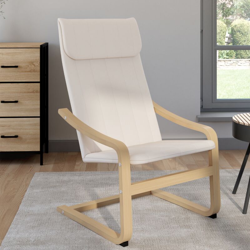 foto del prodotto idmarket sill n clyde de madera de haya con coj n de tela beige