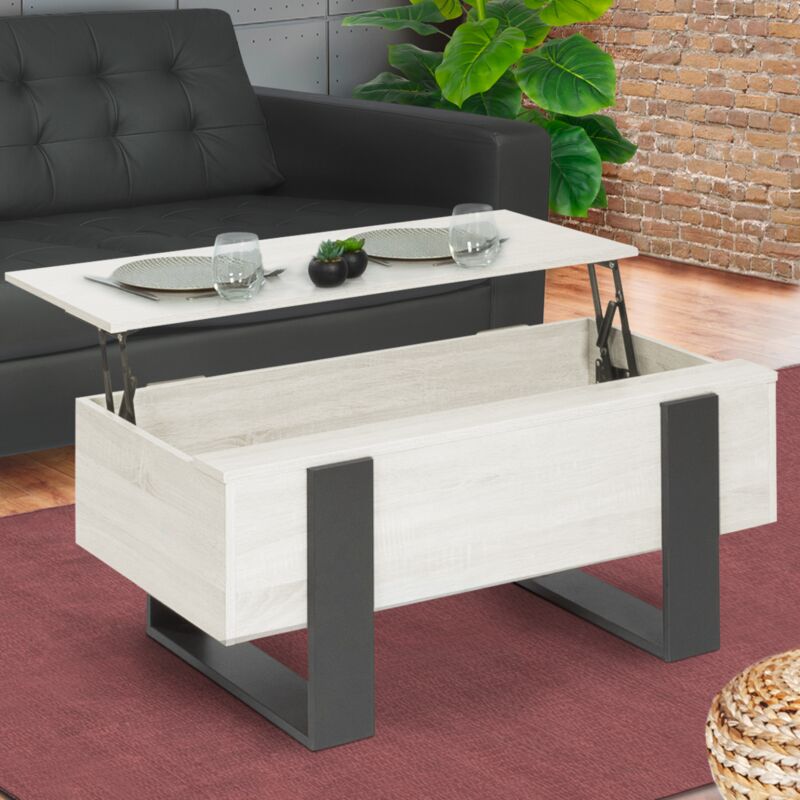 foto del prodotto idmarket tavolino phoenix, legno grigio