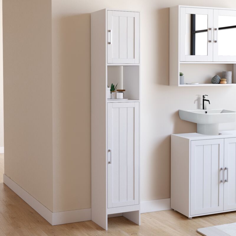 foto del prodotto idmarket waldo mobile bagno a 2 ante bianco