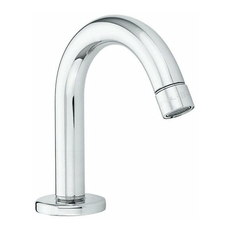 foto del prodotto idral bocca di erogazione fissa con installazione su piano 02027 e cromato ottone