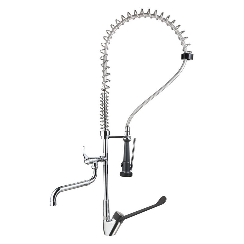 foto del prodotto idral kit gruppo doccia prelavaggio per lavello kpr25 90 cromato ottone