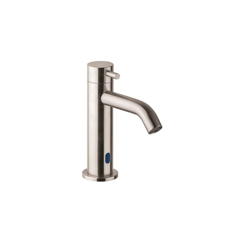 foto del prodotto idral miscelatore elettronico per lavabo in acciaio inox aisi 316 con alimentatore di rete 230v i84m0 01000 acciaio inox
