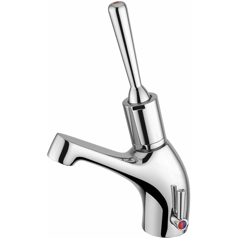 foto del prodotto idral - miscelatore lavabo temporizzato con leva antisvitamento classic 08013a cromo