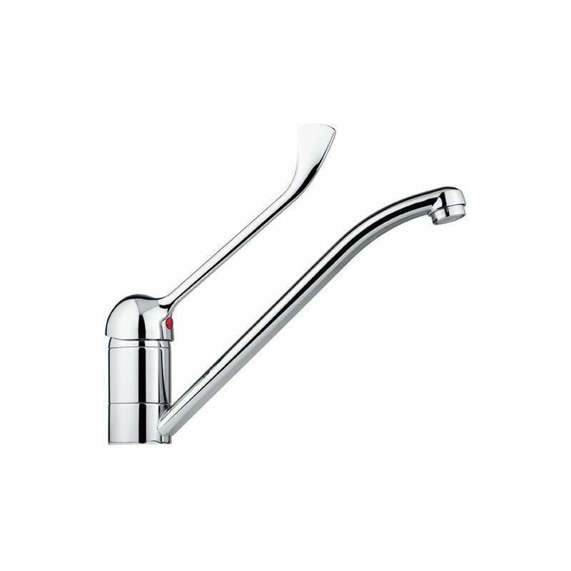 foto del prodotto idral miscelatore lavello cucina con bocca orientabile e leva clinica 02450 cromo