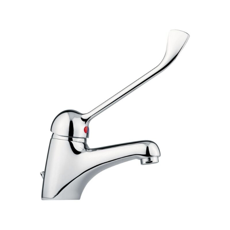 foto del prodotto idral miscelatore monocomando per lavabo con leva clinica 02475 cromato ottone