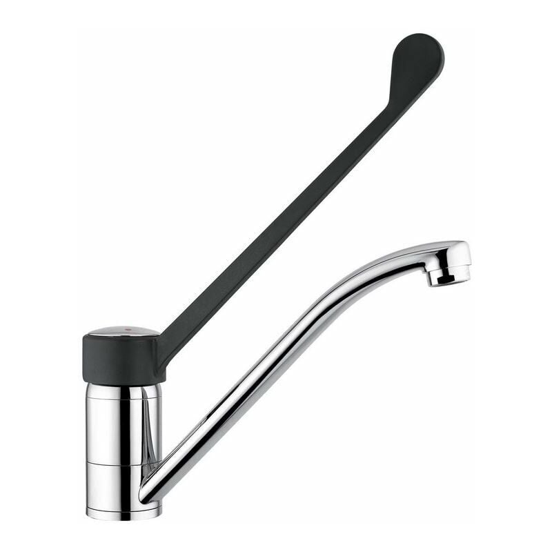 foto del prodotto idral miscelatore monocomando per lavello con leva clinica 09495 cromato ottone