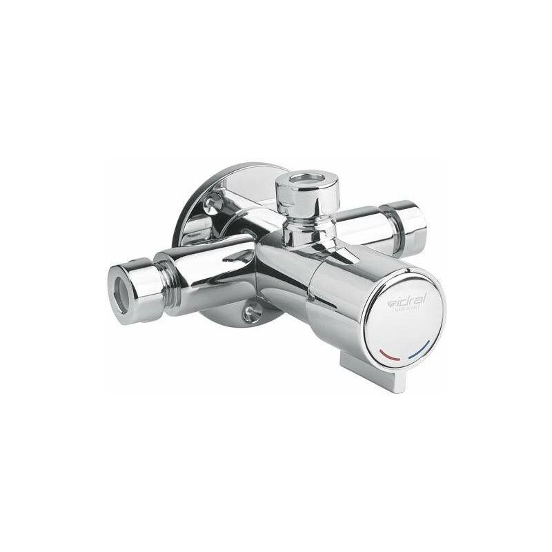 foto del prodotto idral miscelatore temporizzato doccia da parte con alimentazione esterna minimal 08133 08133 30 25 secondi
