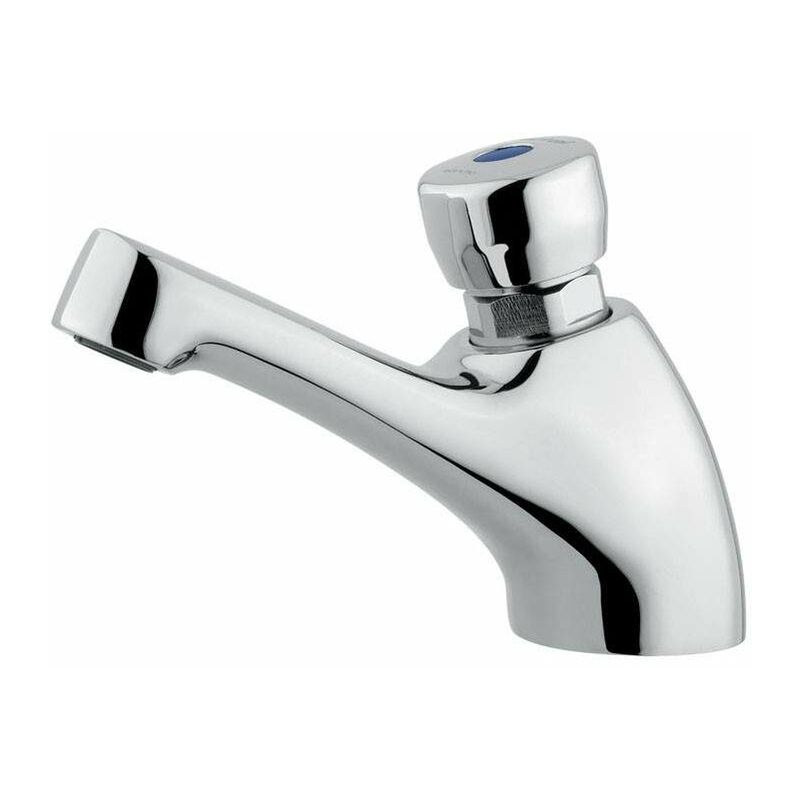 foto del prodotto idral rubinetteria rubinetto lavabo temporizzato con comando a pulsante idral classic 08010 e cromo