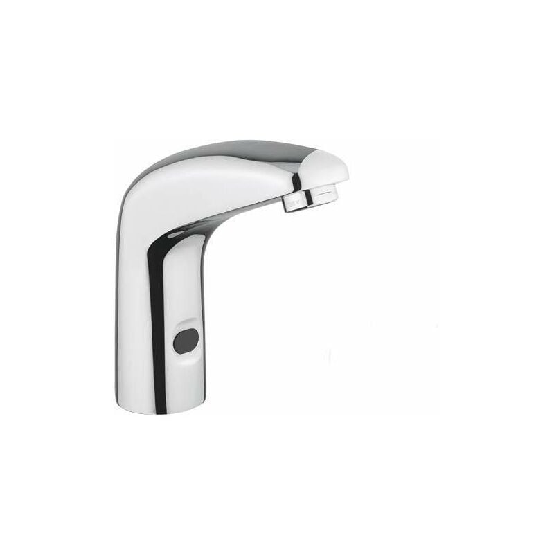 foto del prodotto idral rubinetto elettronico lavabo a fotocellula con pre miscelatore manuale e con alimentatore da rete 230v serie one 02511 rpm cromato ottone