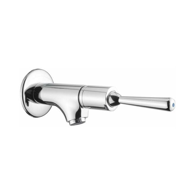 foto del prodotto idral rubinetto lavabo a parete con comando a leva antisvitamento classic 08001a cromo