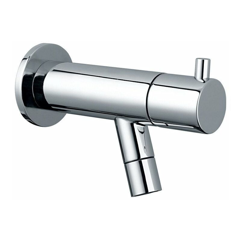 foto del prodotto idral rubinetto per lavabo a parete minimale 02102 cromato ottone