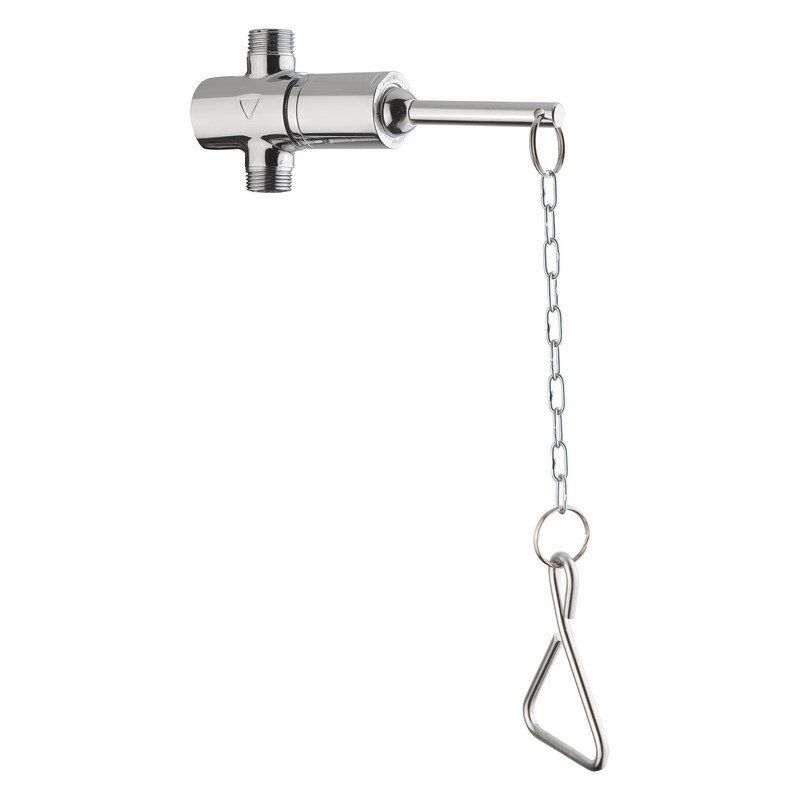 foto del prodotto idral rubinetto temporizzato per doccia con comando a catenella serie modern 09030 1s cromato ottone