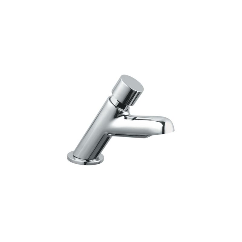 foto del prodotto idral rubinetto temporizzato per lavabo antibloccaggio, tempo regolabile serie modern 08510 cromato ottone