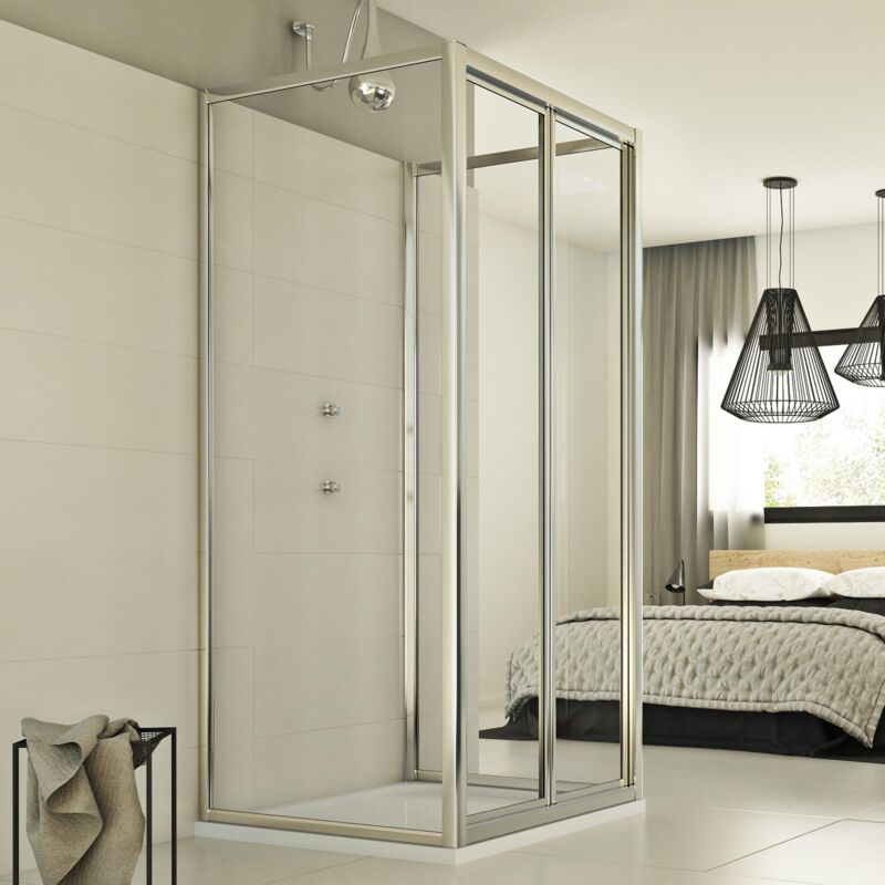 foto del prodotto idralite box doccia 3 lati a libro h 198 mod. urban trio p 70x100x70 cm