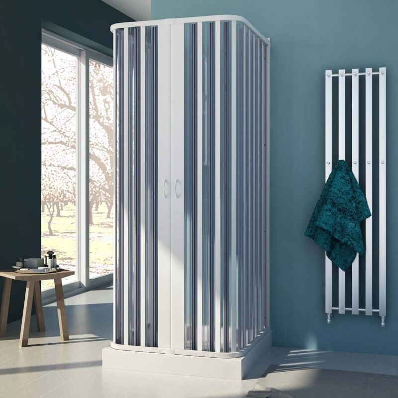 immagine 0 del prodotto idralite box doccia 3 lati pvc a soffietto h 185 mod. nova 80x120x80 cm