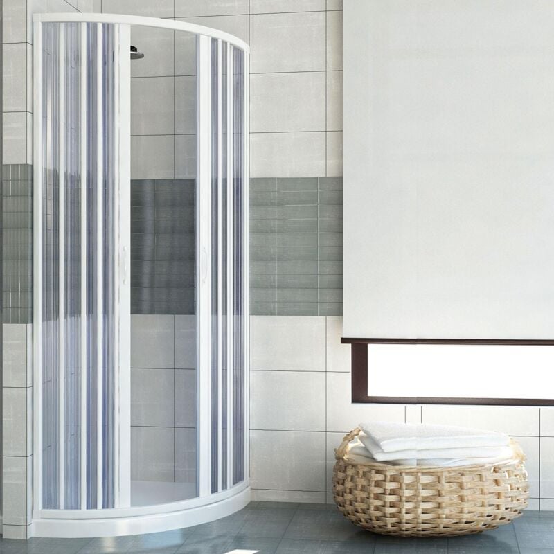 foto del prodotto idralite box doccia in pvc h 185 cm mod. scorpione 70x90 apertura centrale
