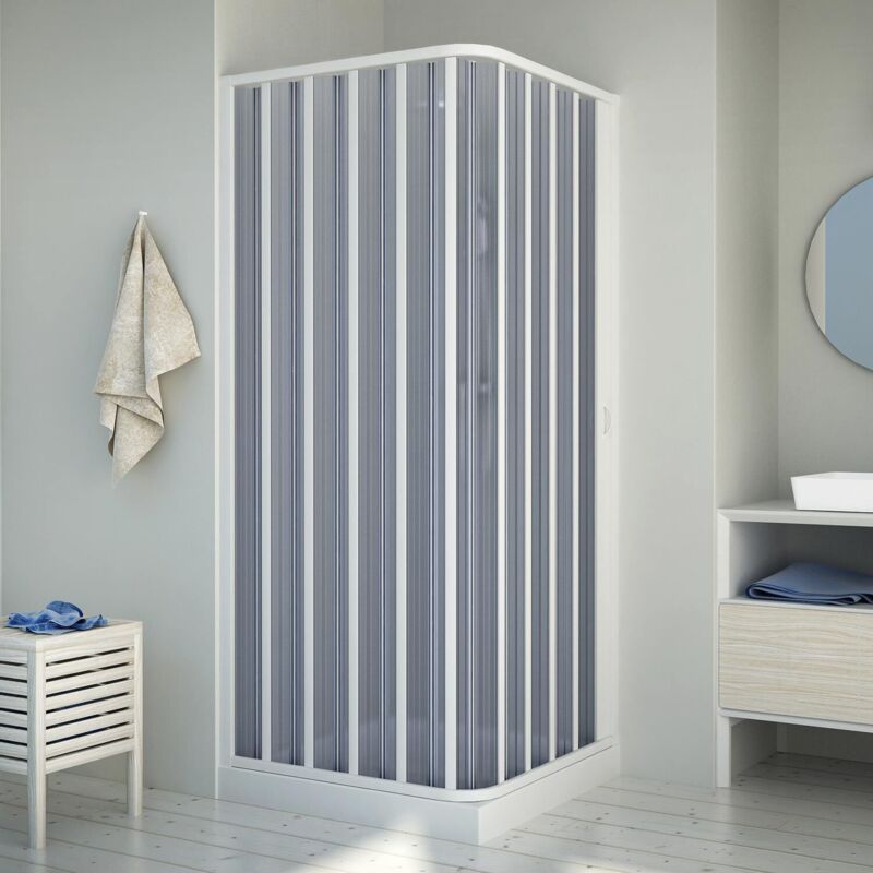 foto del prodotto idralite box doccia pvc a soffietto h 185 mod. energy laterale 70x90 cm