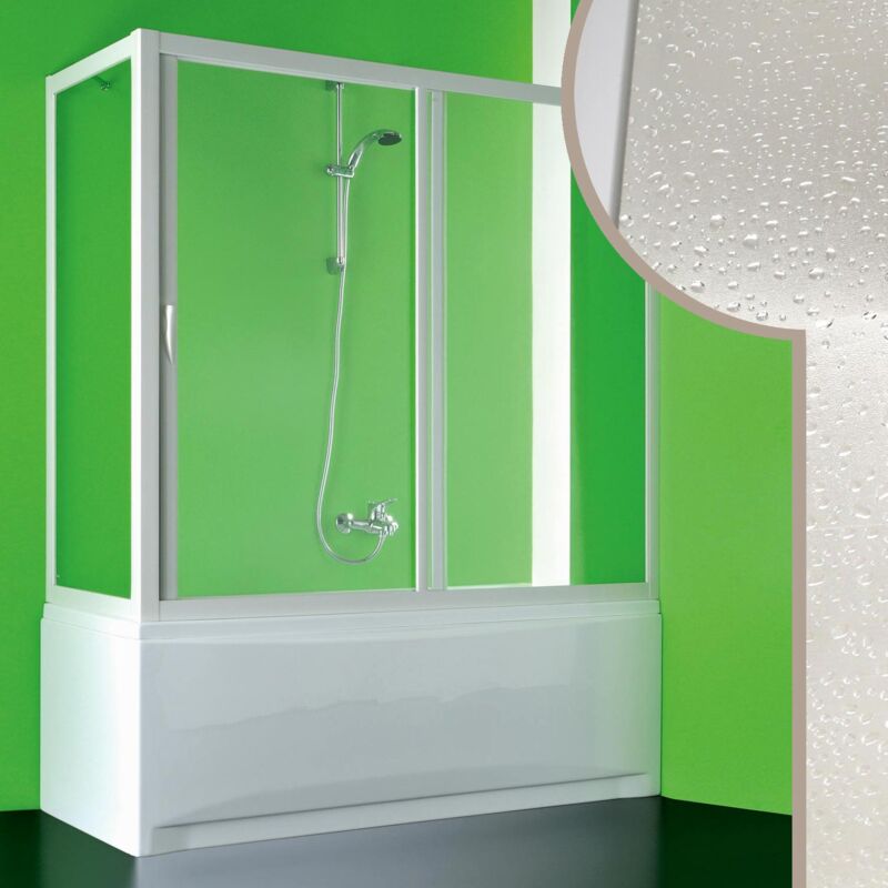 foto del prodotto idralite box doccia sopravasca h 150 cm in acrilico mod. plutone 70x180 cm con apertura centrale