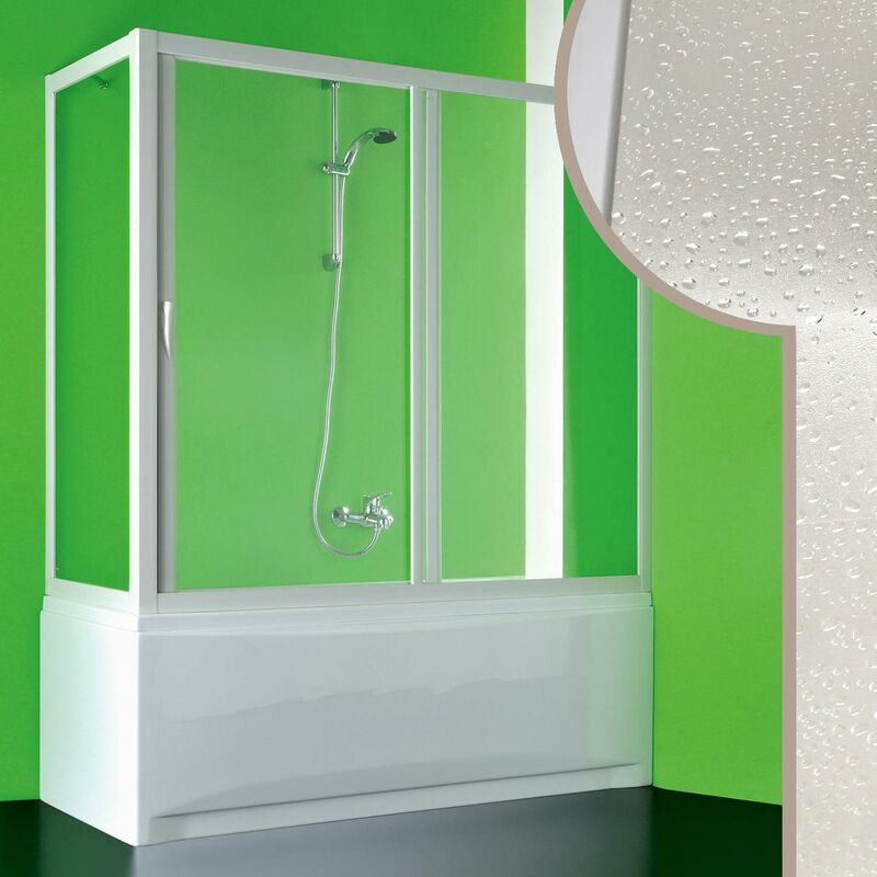 foto del prodotto idralite box doccia sopravasca h 150 cm in acrilico mod. plutone 90x160 cm con apertura centrale