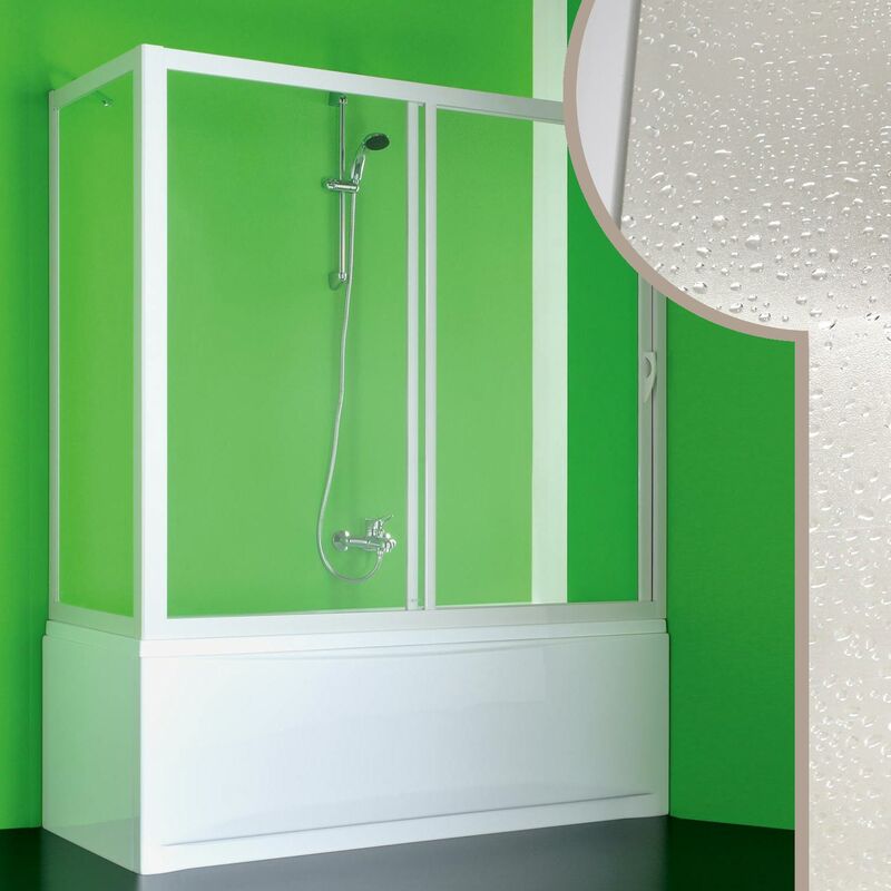 foto del prodotto idralite box doccia sopravasca in acrilico h 150 cm mod. plutone 80x180 cm con apertura laterale