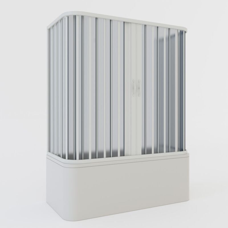 foto del prodotto idralite box sopravasca a 3 lati in pvc a soffietto h 150 mod. tagete con apertura centrale 70x140x70 cm