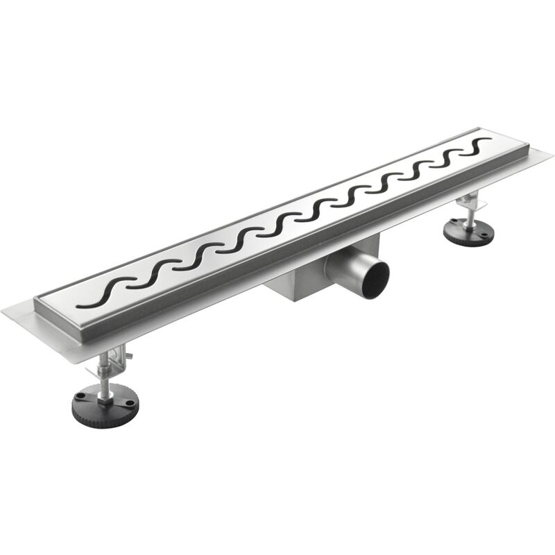 foto del prodotto idralite canalina di scarico a pavimento in acciaio inox mod. surf 100x7 cm