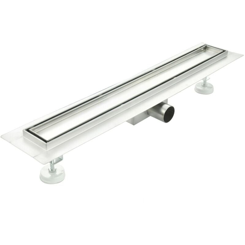 foto del prodotto idralite canalina doccia di scarico a pavimento piastrellabile in acciaio inox mod. tile 100 cm