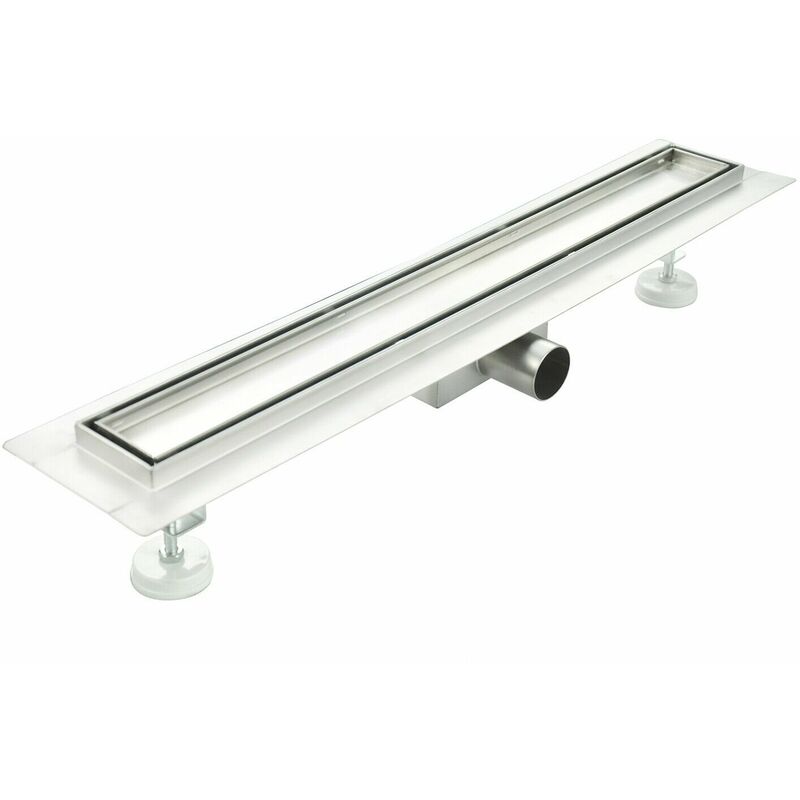 foto del prodotto idralite canalina doccia di scarico a pavimento piastrellabile in acciaio inox mod. tile 110 cm