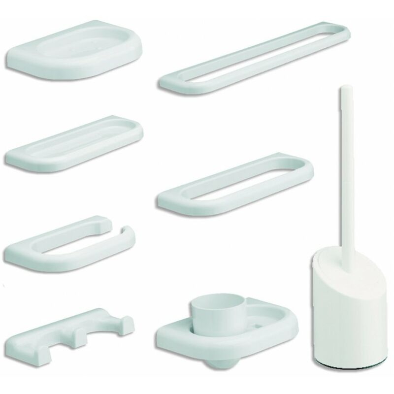 foto del prodotto idralite kit accessori da bagno serie linea 9 pz.