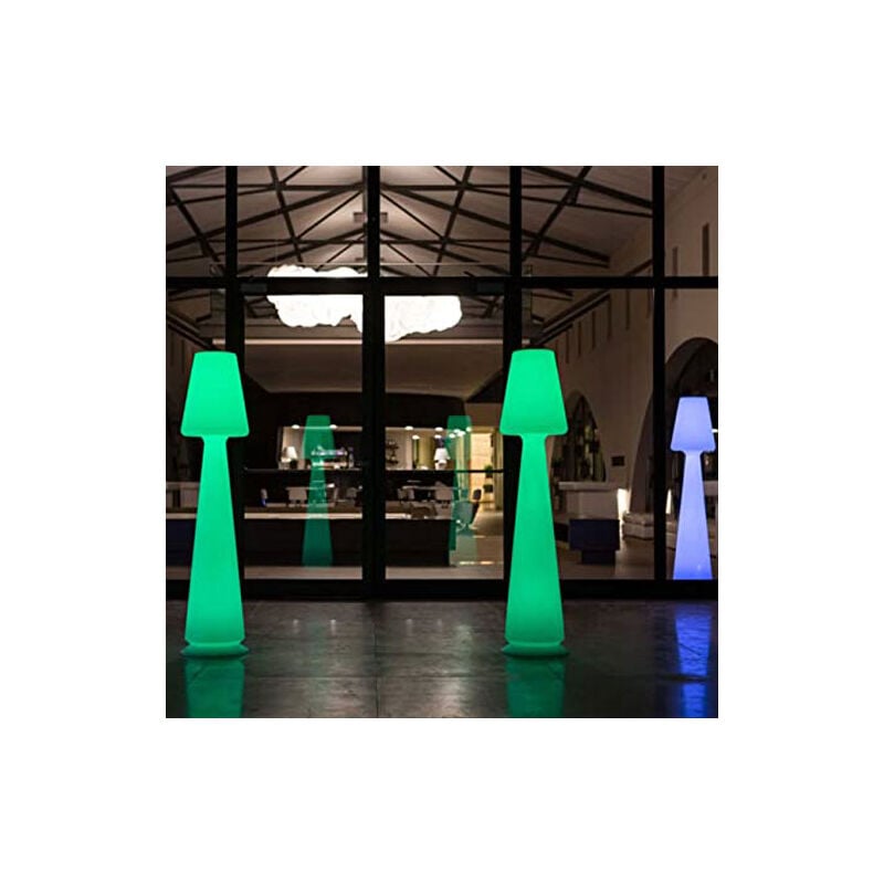 foto del prodotto idralite lampada da terra design in polietilene bianco per