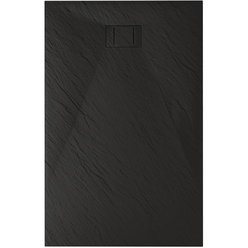foto del prodotto idralite piatto doccia antracite effetto pietra mod. blend 80x90 cm rettangolare