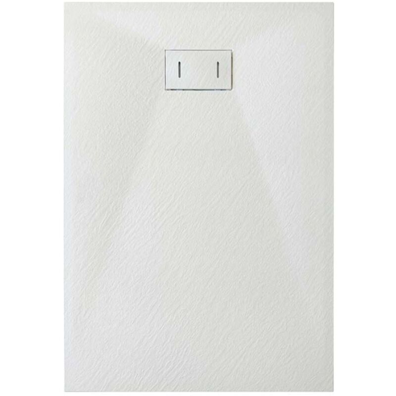 foto del prodotto idralite piatto doccia bianco effetto pietra mod. strong 80x100 cm
