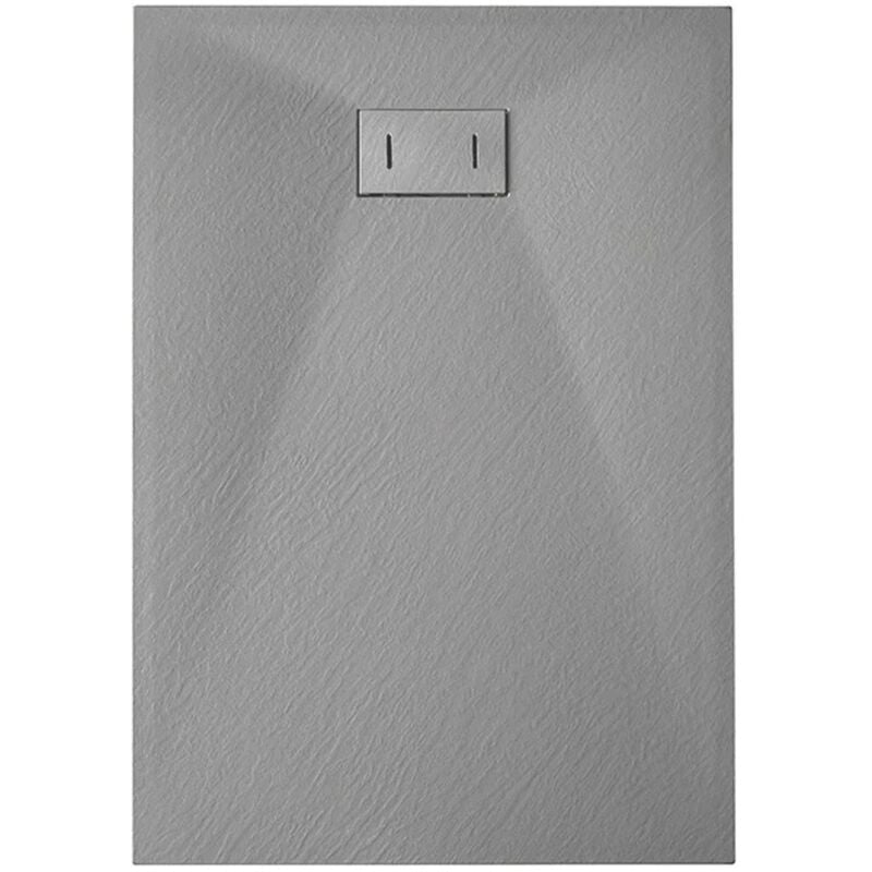 foto del prodotto idralite piatto doccia grigio effetto pietra rettangolare mod. strong 70x100 cm
