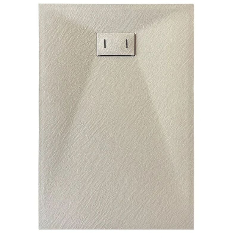 foto del prodotto idralite piatto doccia tortora effetto pietra rettangolare mod. strong 80x140 cm
