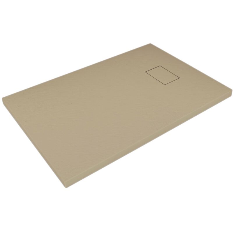foto del prodotto idralite piatto doccia tortora effetto pietra rettangolare mod. strong 90x160 cm