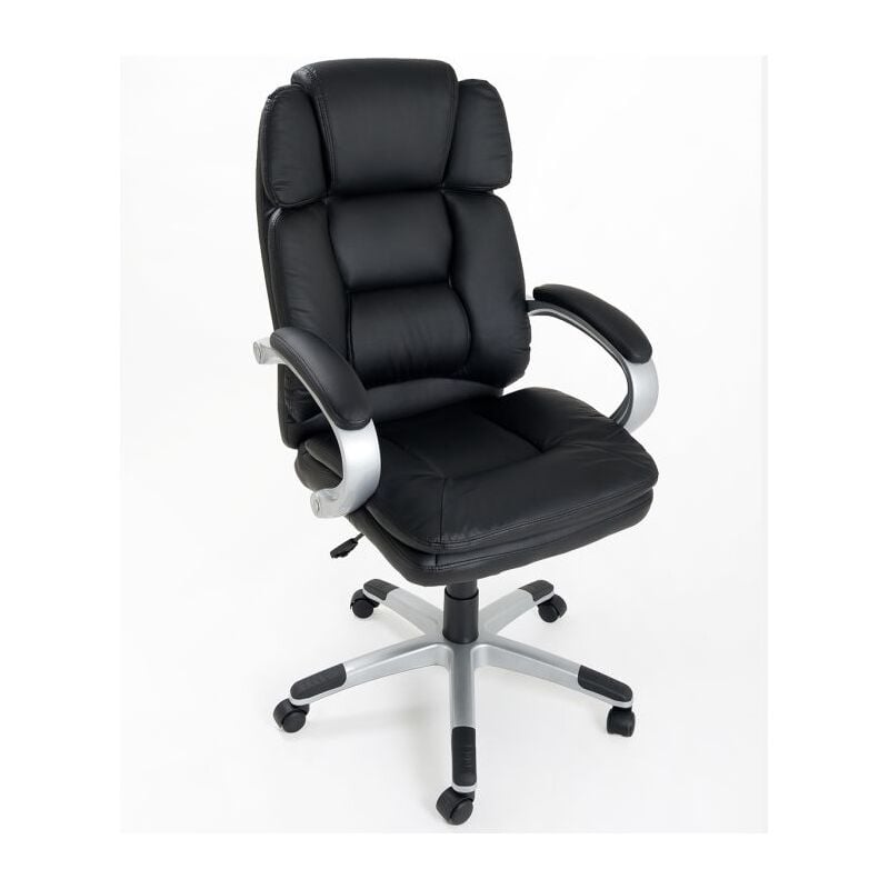 foto del prodotto idralite poltrona presidenziale da ufficio studio girevole ed ergonomica comoda seduta imbottita modello king