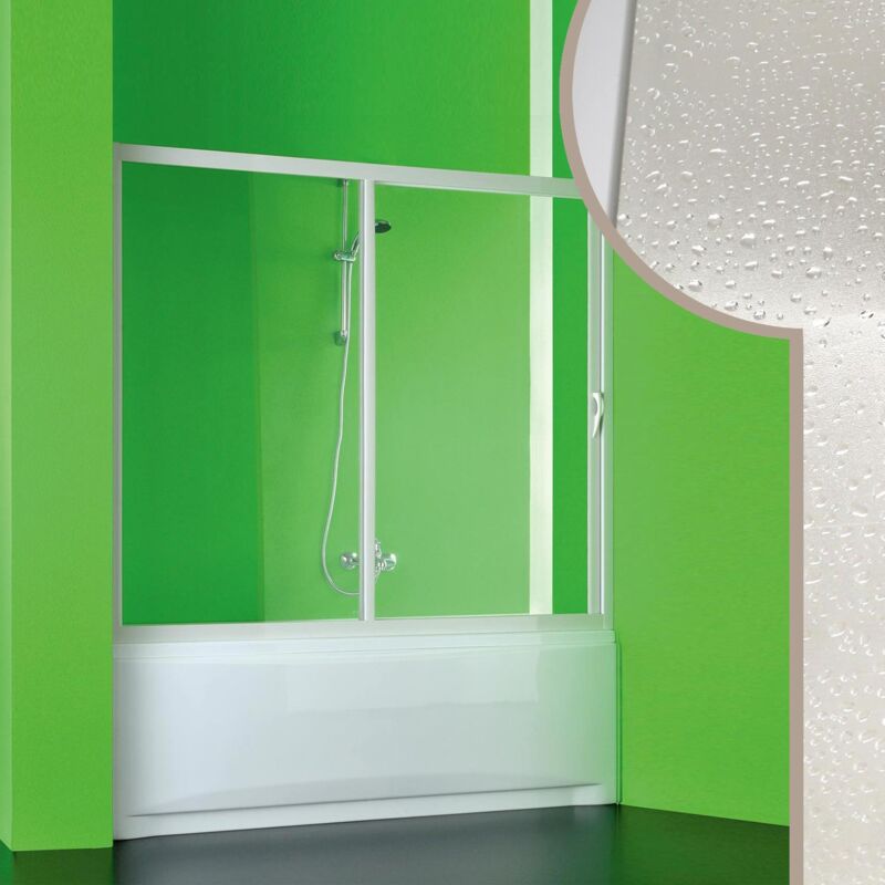 foto del prodotto idralite porta doccia sopravasca in acrilico h 150 mod. plutone 170 cm con apertura laterale