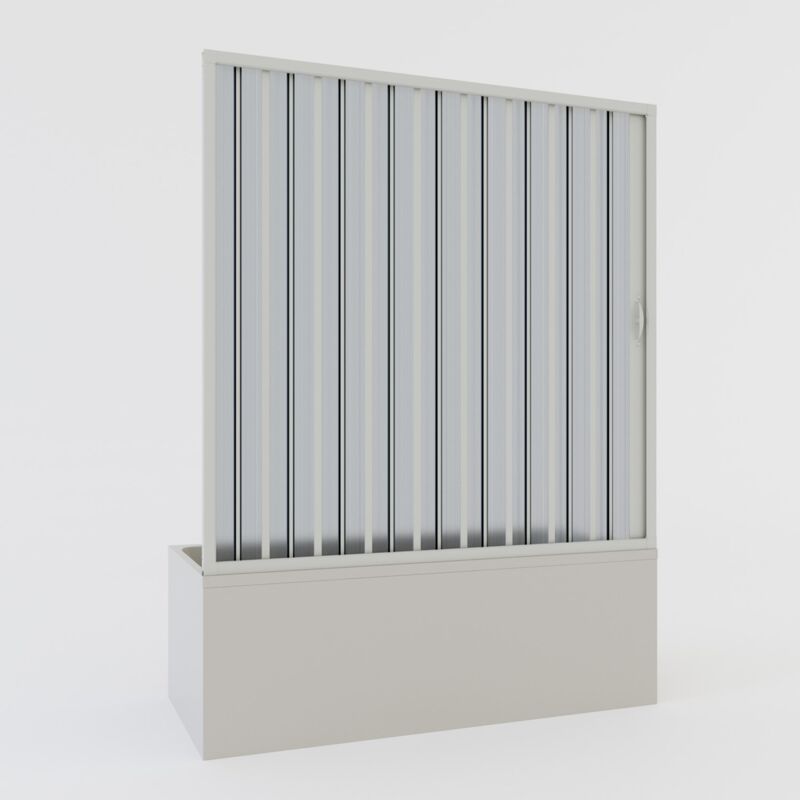 foto del prodotto idralite porta doccia sopravasca nicchia in pvc a soffietto h 150 mod. ibisco con apertura laterale 170 cm