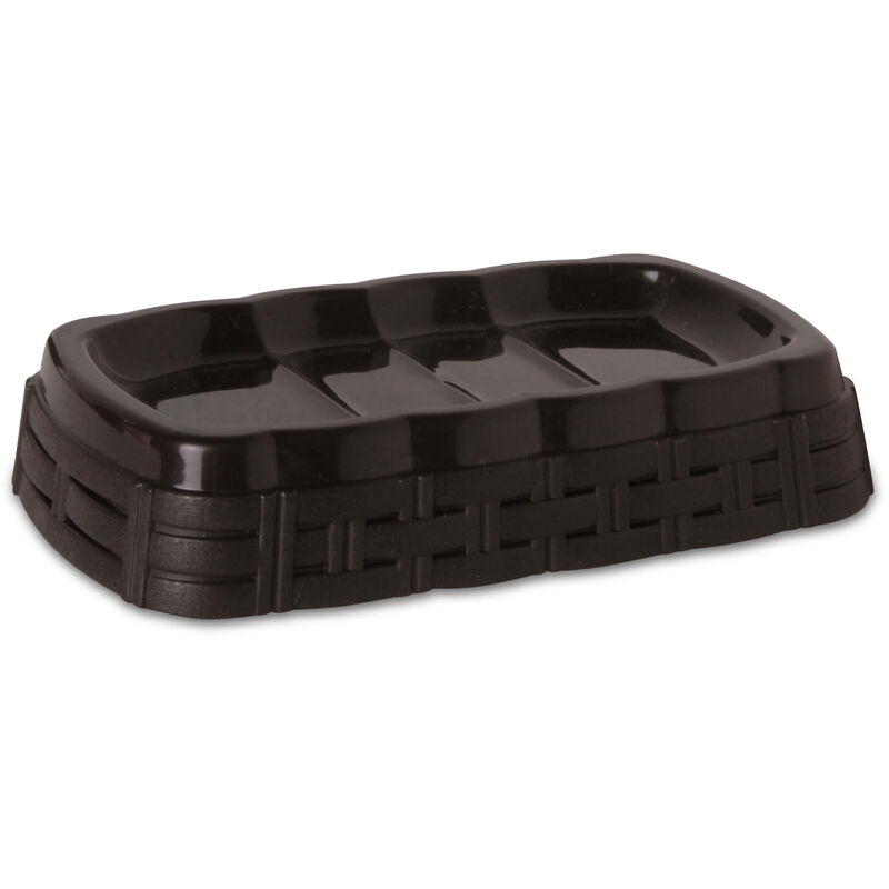 foto del prodotto idralite portasapone effetto rattan wenge 